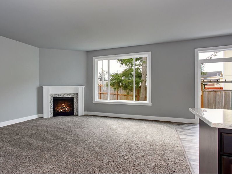 Soft carpet in a cozy living room — Carpet Store & Installation by Pocatello Flooring